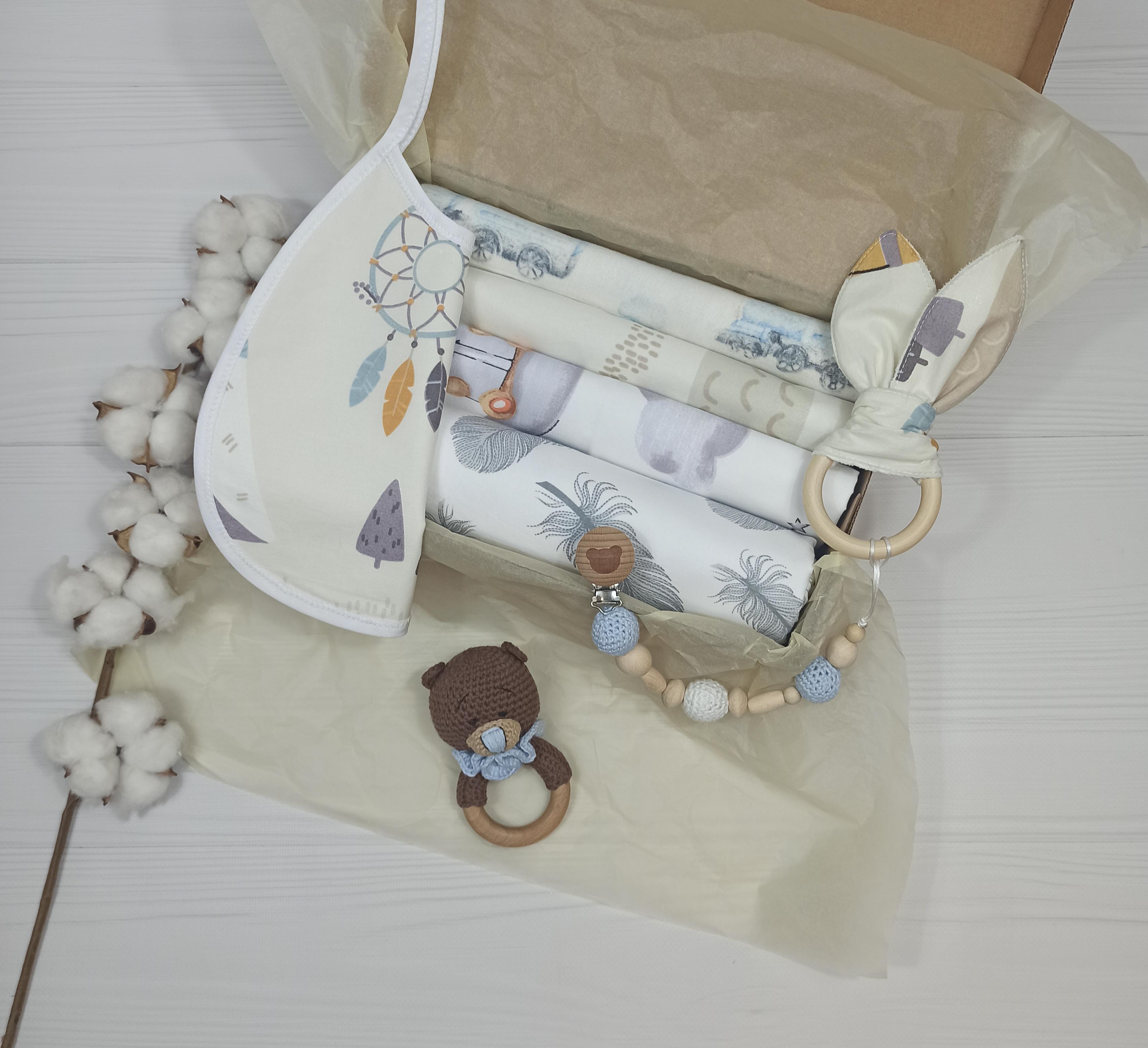 Набор пеленок a.l.babybox Звери индейцы в горах 2 8 шт. Бело-бежевый (18237378) Набор пеленок a.l.babybox Звери индейцы в горах 2 8 шт. Бело-бежевый (18237378)