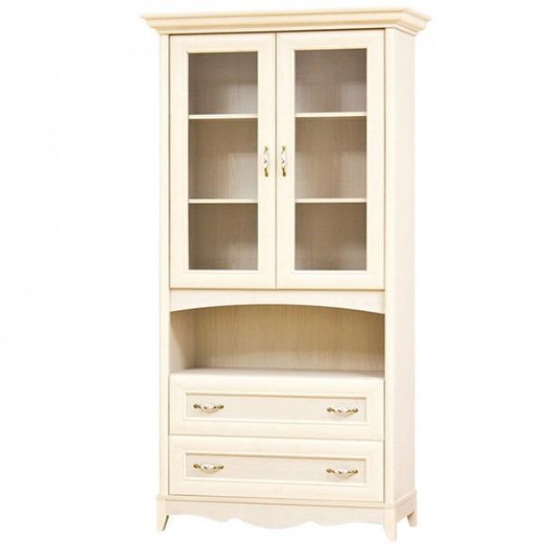 Шкаф-витрина для кабинета Світ Меблів Селина из ДСП и МДФ с ящиками 1100х510х1200 мм Клен (5370) Шкаф-витрина для кабинета Світ Меблів Селина из ДСП и МДФ с ящиками 1100х510х1200 мм Клен (5370)