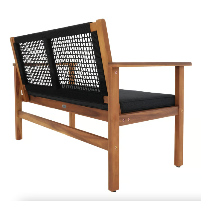 Садовая скамейка Di Volio Teracina со спинкой Черный (4936) - фото 3 Садовая скамейка Di Volio Teracina со спинкой Черный (4936) - фото 3