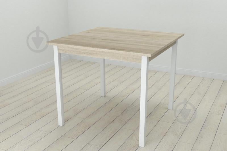 Стол кухонный Ferrum-decor Диего 75x80x80 Белый ДСП Сонома 16мм (DIE0039)