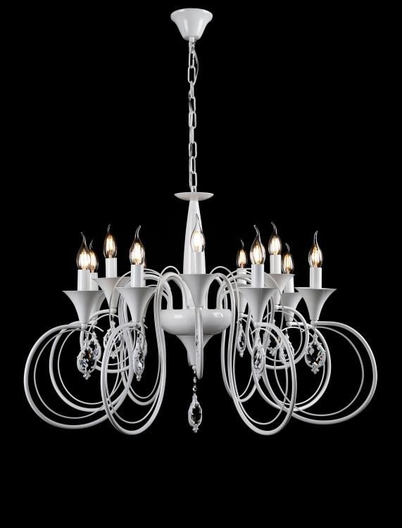 Люстра свеча Ray L30299/8+4 WT (IR006959)