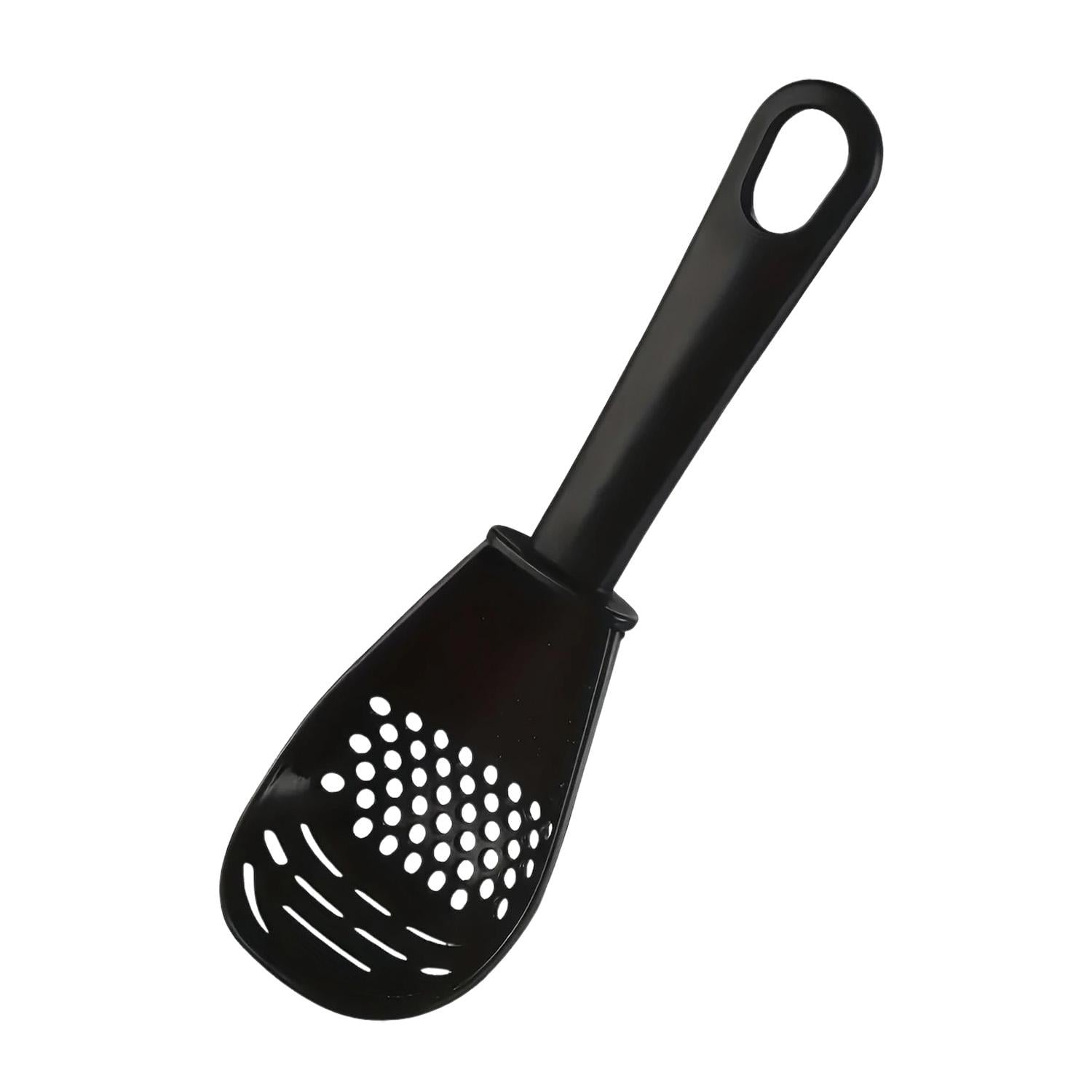 Ложка кухонная многофункциональная с теркой и ситечком 6в1 Черный (87423)