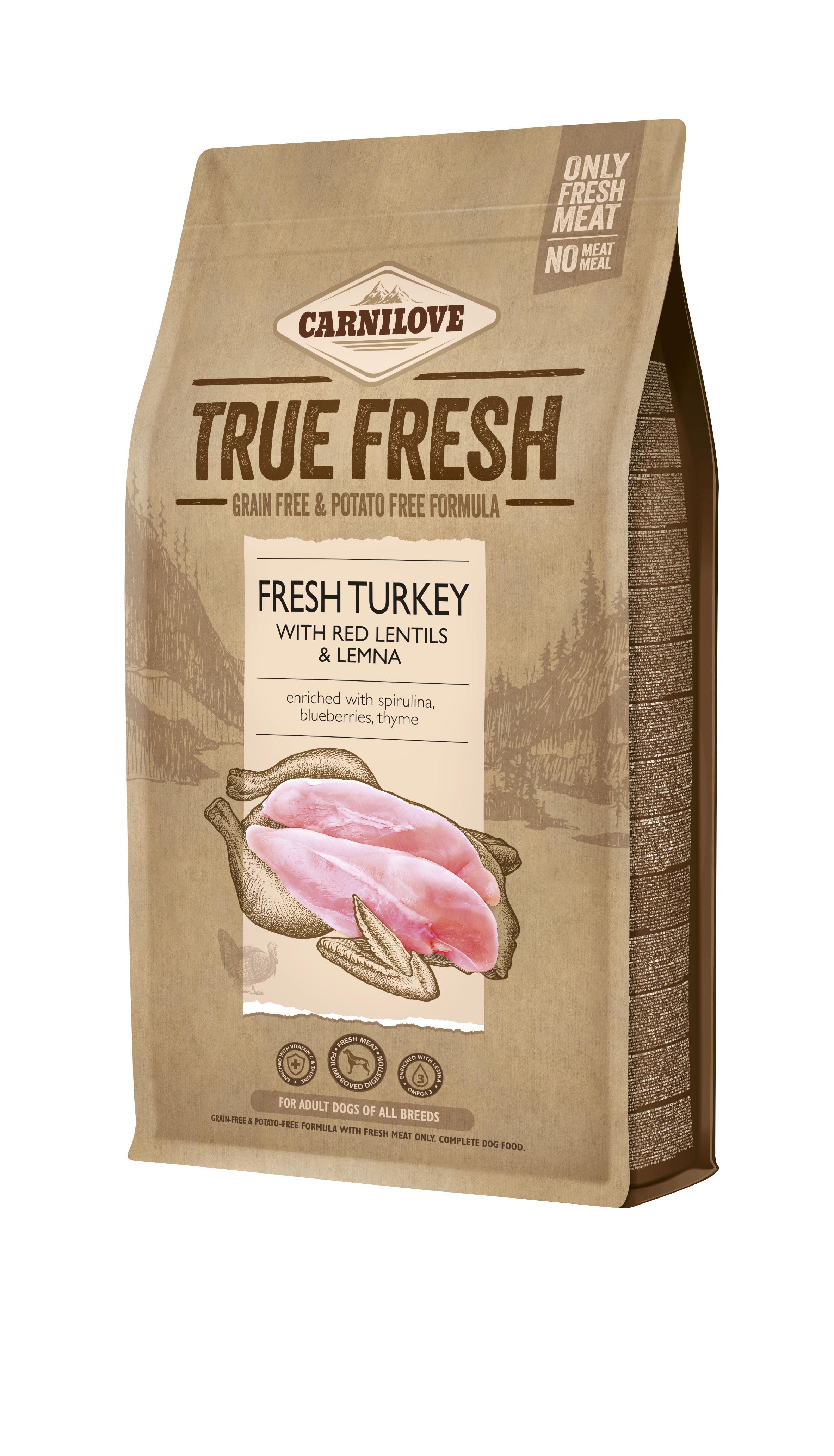 Корм сухой для собак Carnilove True Fresh с индейкой 1,4 кг (8595602545957)