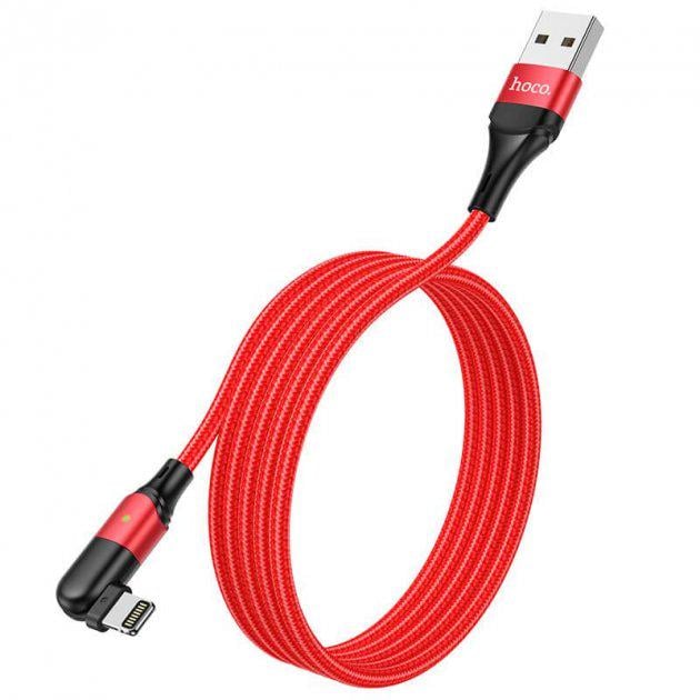 Кабель Hoco Lightning Orbit charging data cable U100 120 см Red (c72940fe)