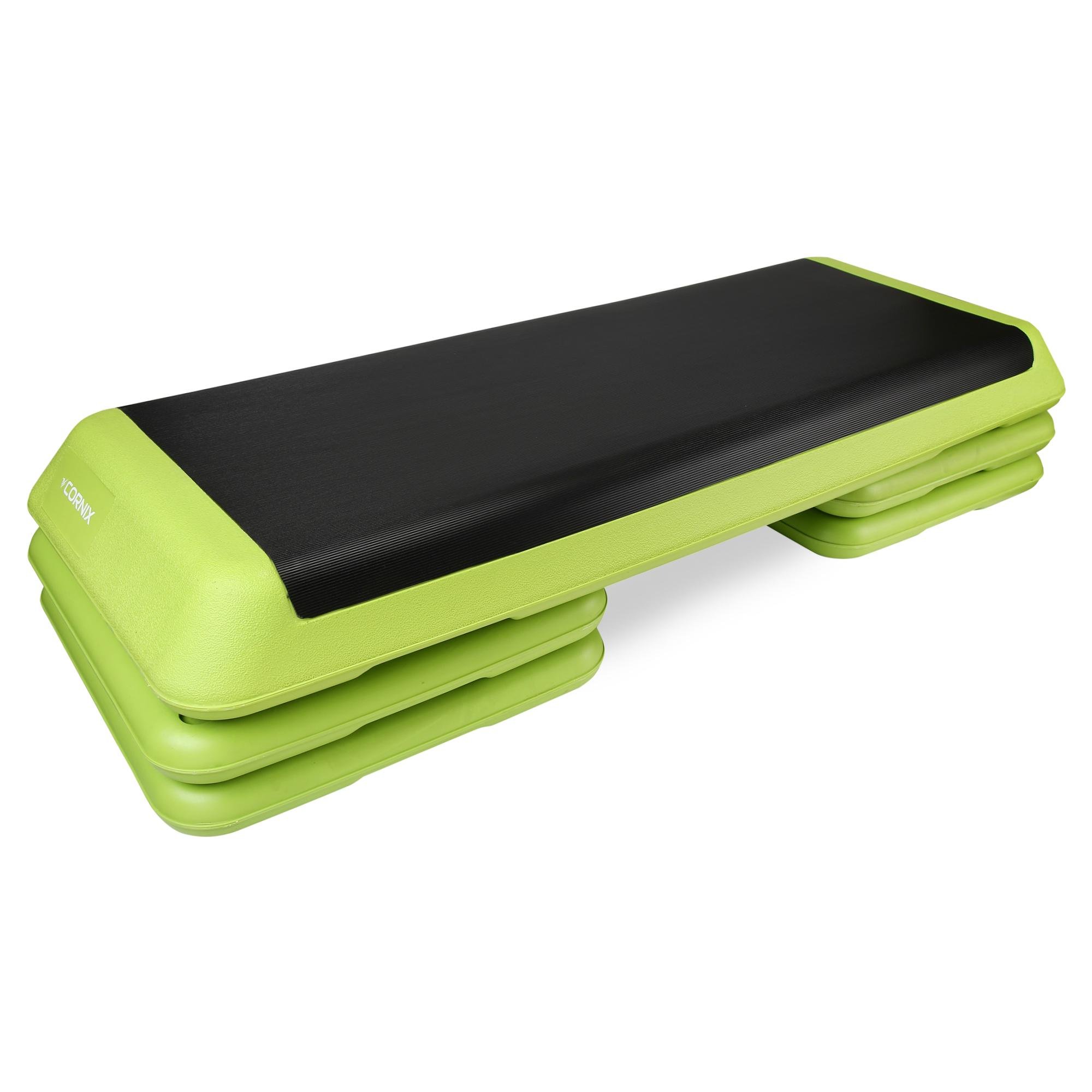 Степ-платформа 3-ступінчаста Cornix Pro XR-0401 109x41x10-20 см Green/Black
