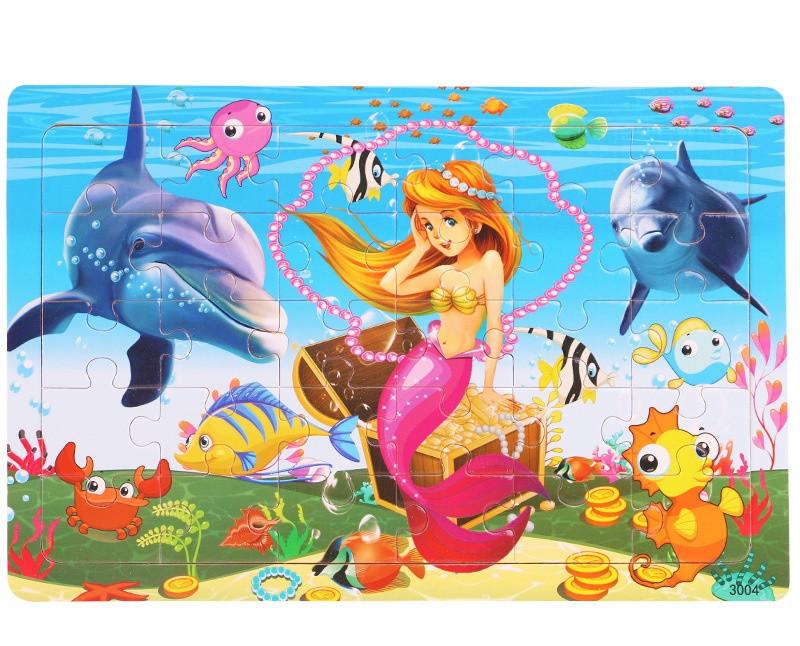 Пазл деревянный Русалочка (2093629835)