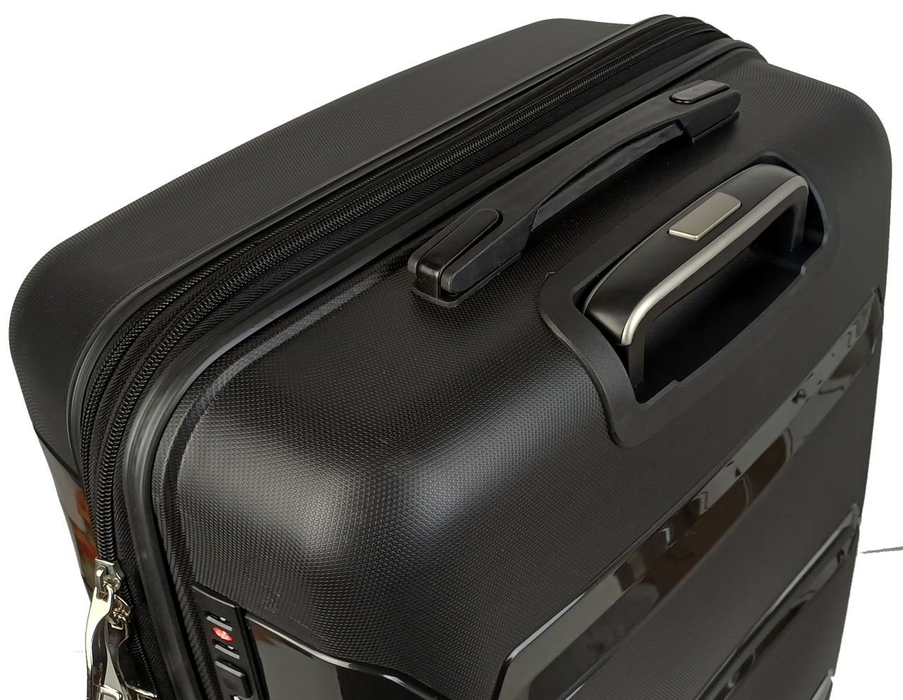 Чемодан пластиковый средний Reymond из полипропилена 80 л Черный - фото 5