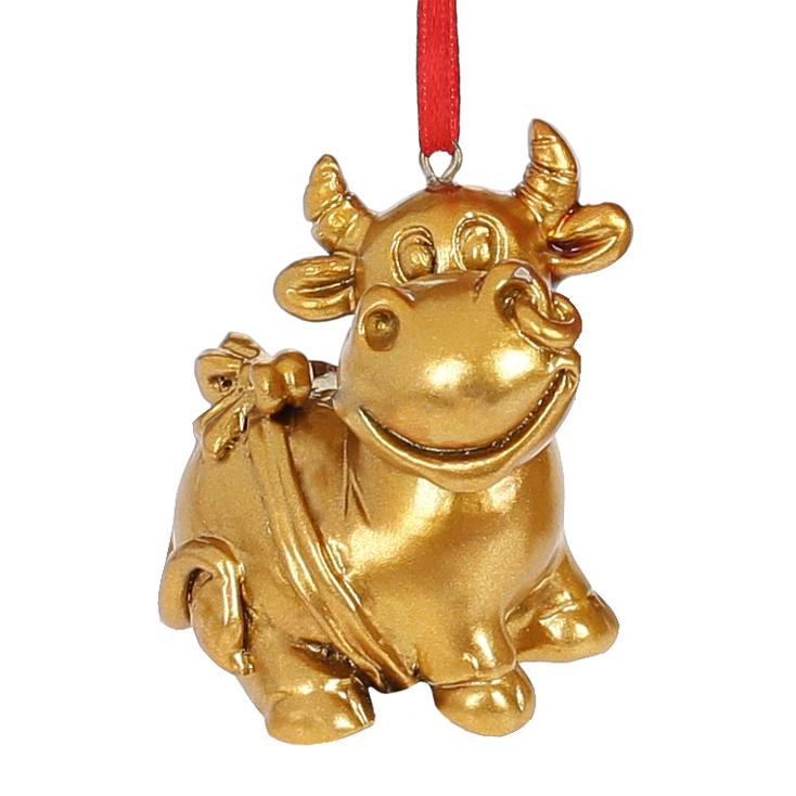 Елочное украшение Коровка BonaDi (424-211)