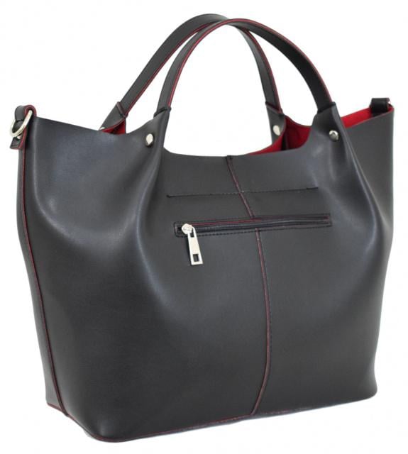 Сумка жіноча з шкірозамінника Чорний - фото 2