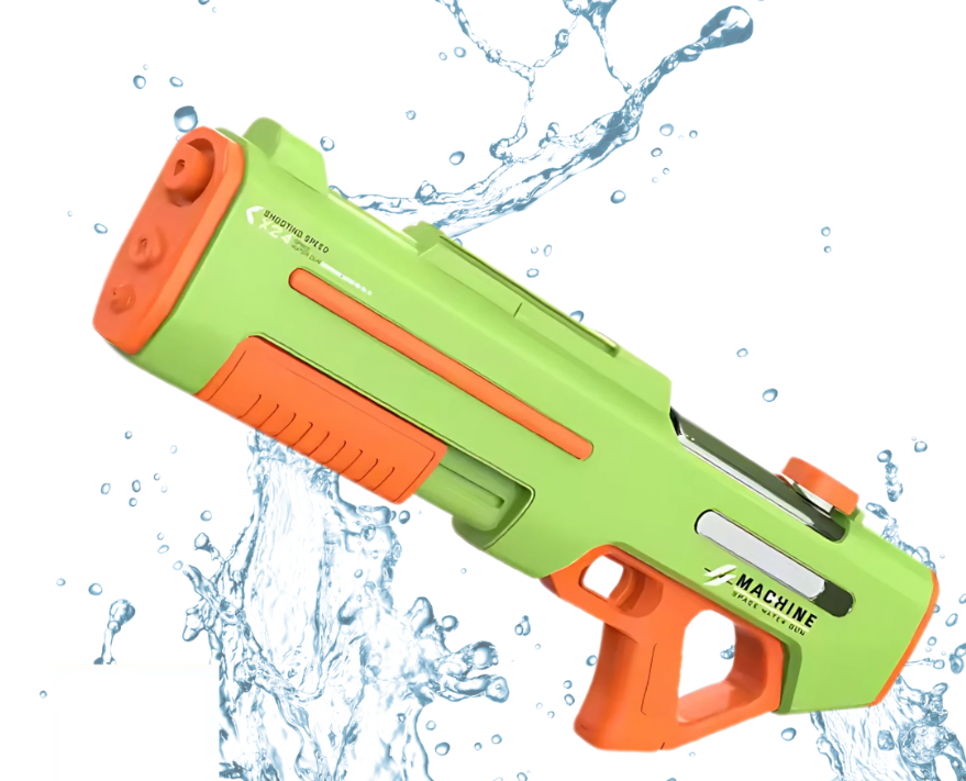 Пистолет водный для детей электрический на аккумуляторе игрушечный для детей Зеленый