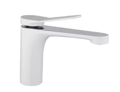 Змішувач для умивальника Frap F1045 Білий/Хром