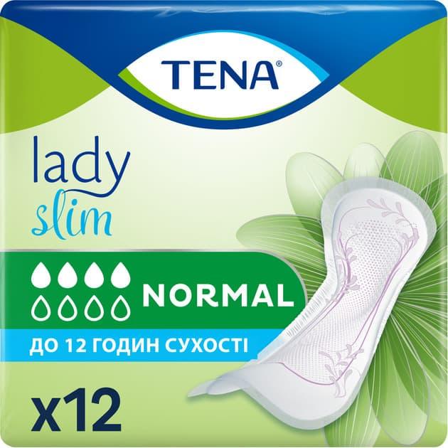 Урологічні прокладки жіночі TENA Lady Slim Normal 4 краплі 12 шт. (000006337)