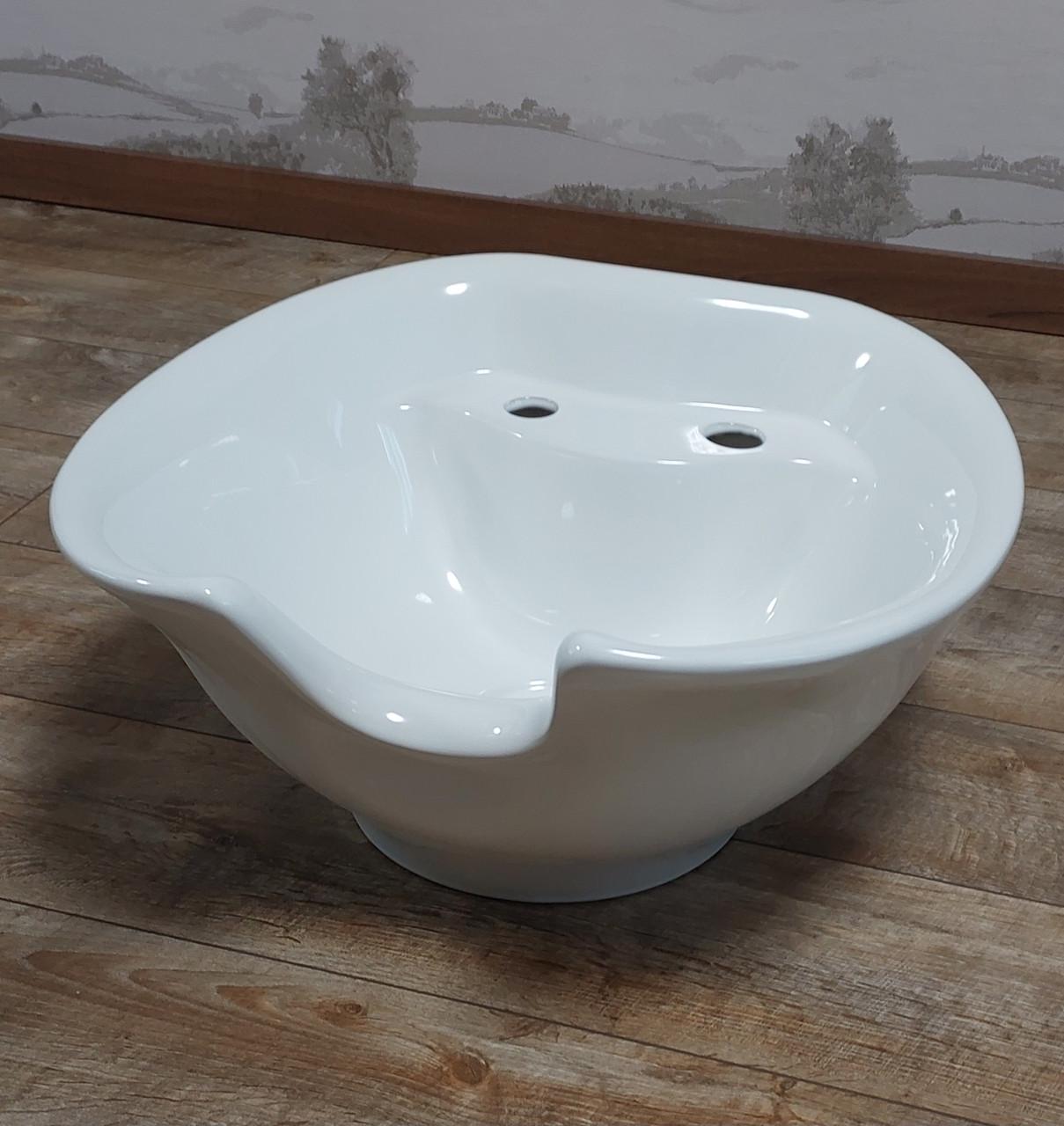 Раковина к парикмахерской мойке ДенІС professional Rumba 0331 керамическая Белый (1453071346) - фото 4 Раковина к парикмахерской мойке ДенІС professional Rumba 0331 керамическая Белый (1453071346) - фото 4