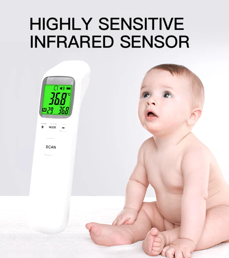 Термометр безконтактний 3в1 Non-contact 7.0 (131247) - фото 8