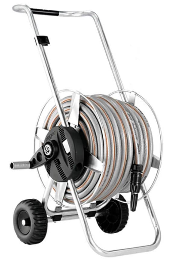 Тележка для поливочного шланга Claber Metal Compact Pronto 25 (81964)