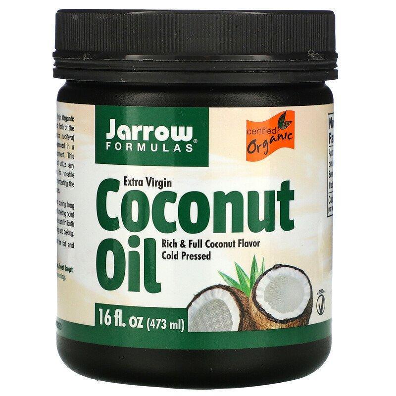 Масло органическое Jarrow Formulas Coconut Oil нерафинированное кокосовое холодного отжима 473 мл