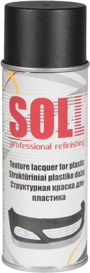 Краска-спрей SOLL Bumper Paint для пластика 400 мл Черный (S700010)