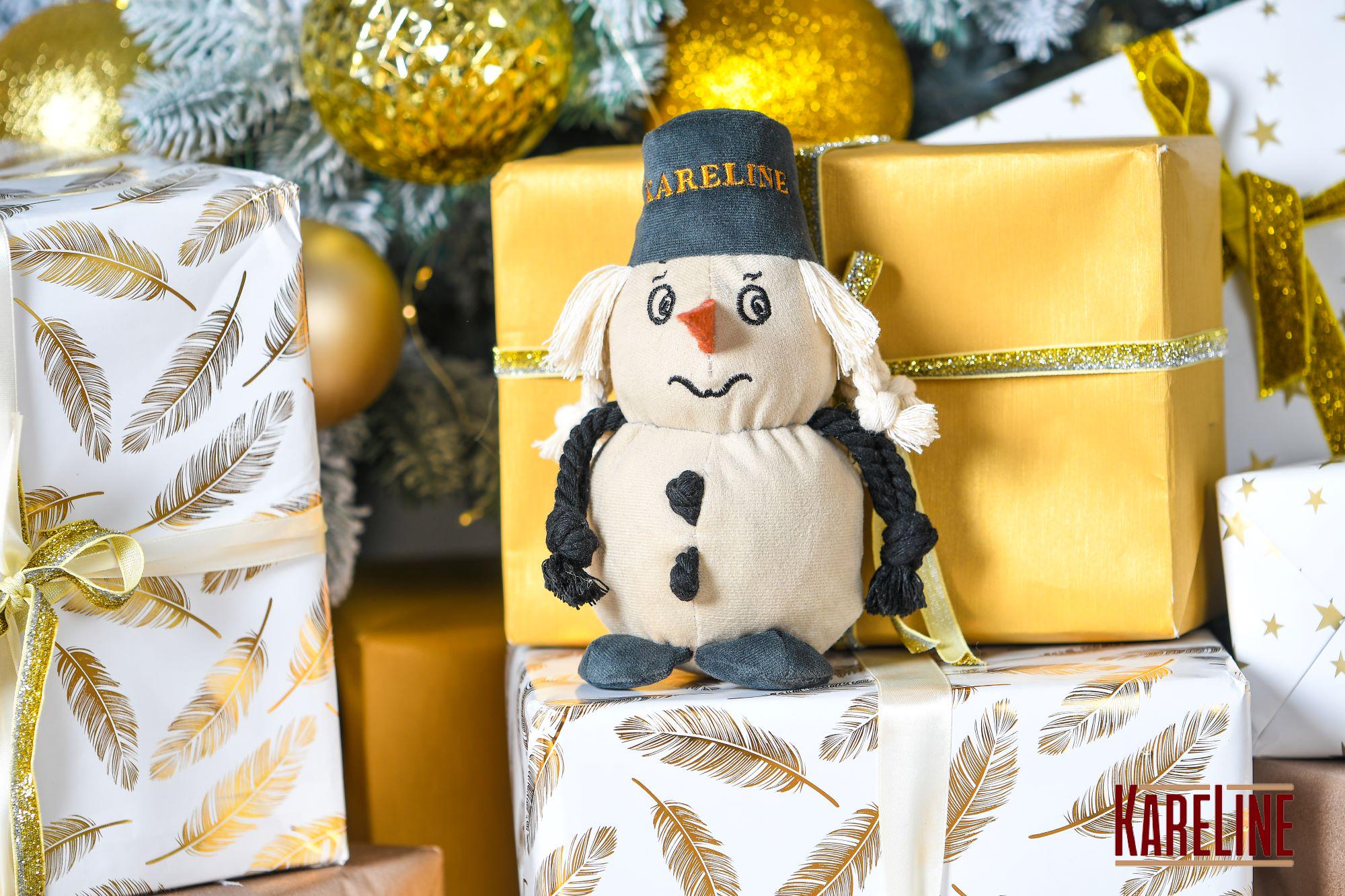 Игрушка для животныхKareLine Снеговик 19,5х21х7 см (33043) - фото 2 Игрушка для животныхKareLine Снеговик 19,5х21х7 см (33043) - фото 2