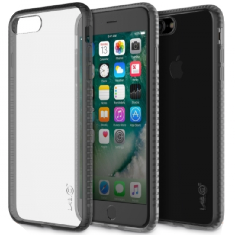 Прозрачный чехол накладка Lab.C Mix&Match Case for iPhone 7/8 Plus, Clear with Black rim