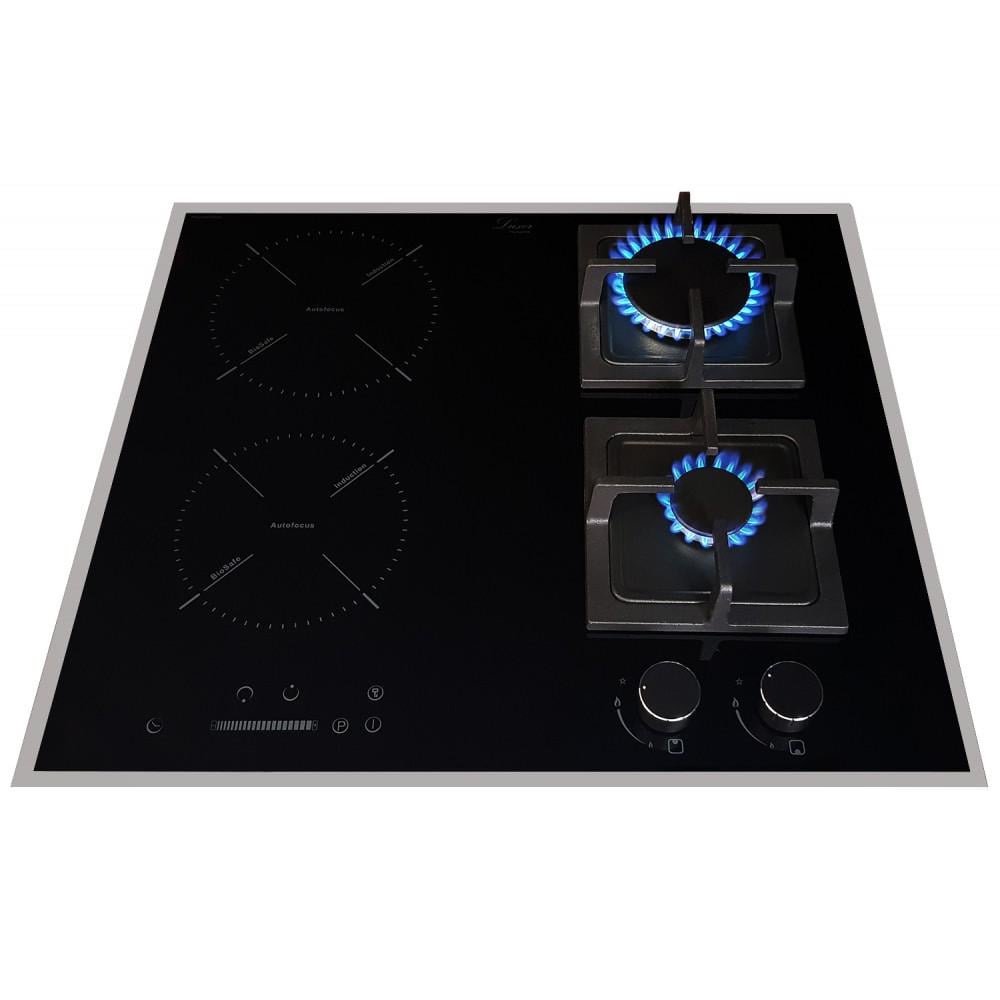 Варочная поверхность комбинированная Luxor GI 67 SS Black Booster с подставкой Wok (31325835)