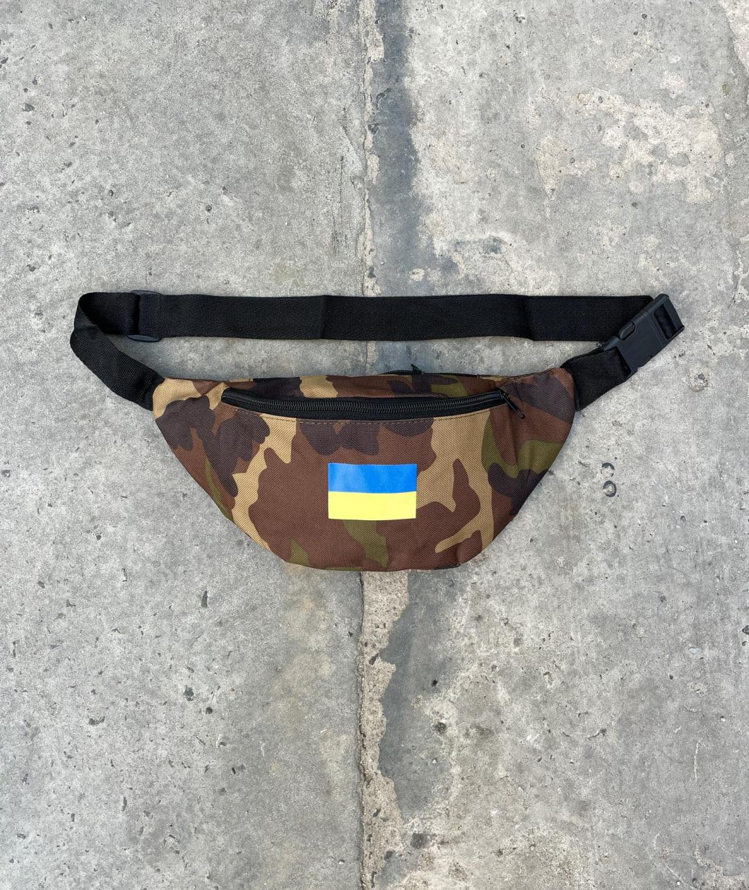 Сумка Флаг оксфорд 34х14 см Коричневый (П4К-Е-9780352847)