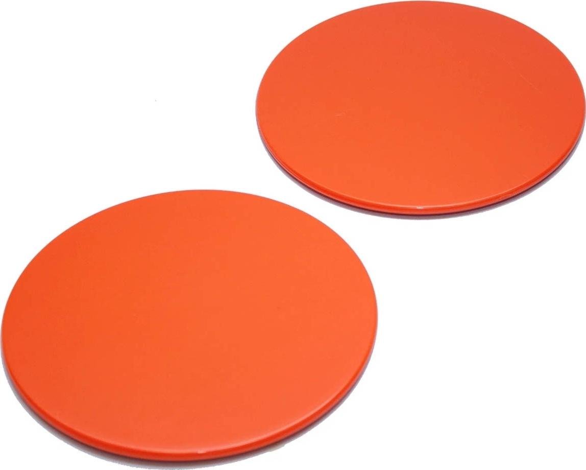 Глайдинг-диски LiveUp SLIDING DISC Оранжево-черный (LS3360) - фото 4