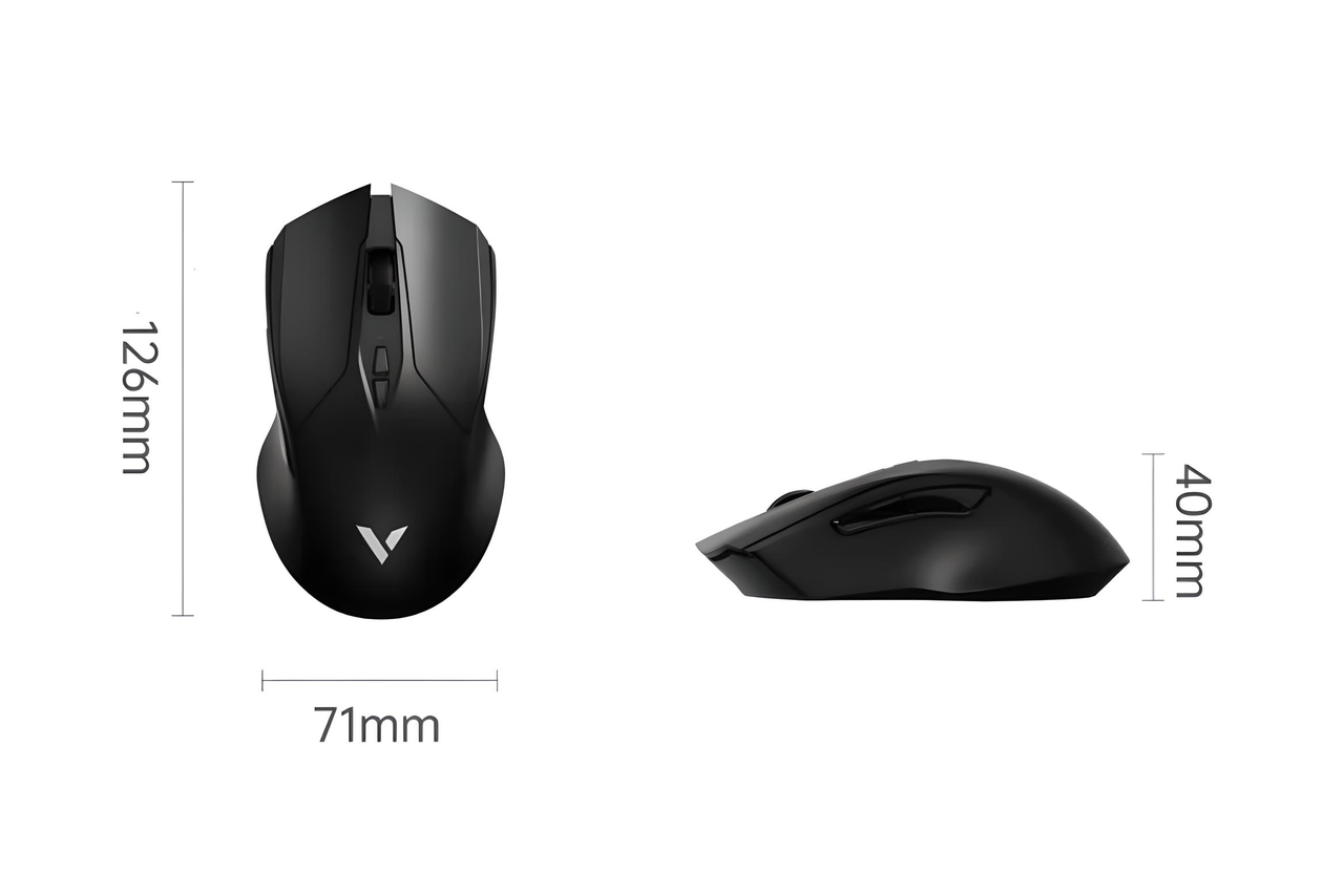 Мышь игровая RAPOO V20 SE с комбинированным подключением/аккумулятором 12000 DPI Черный (2584064278) - фото 10