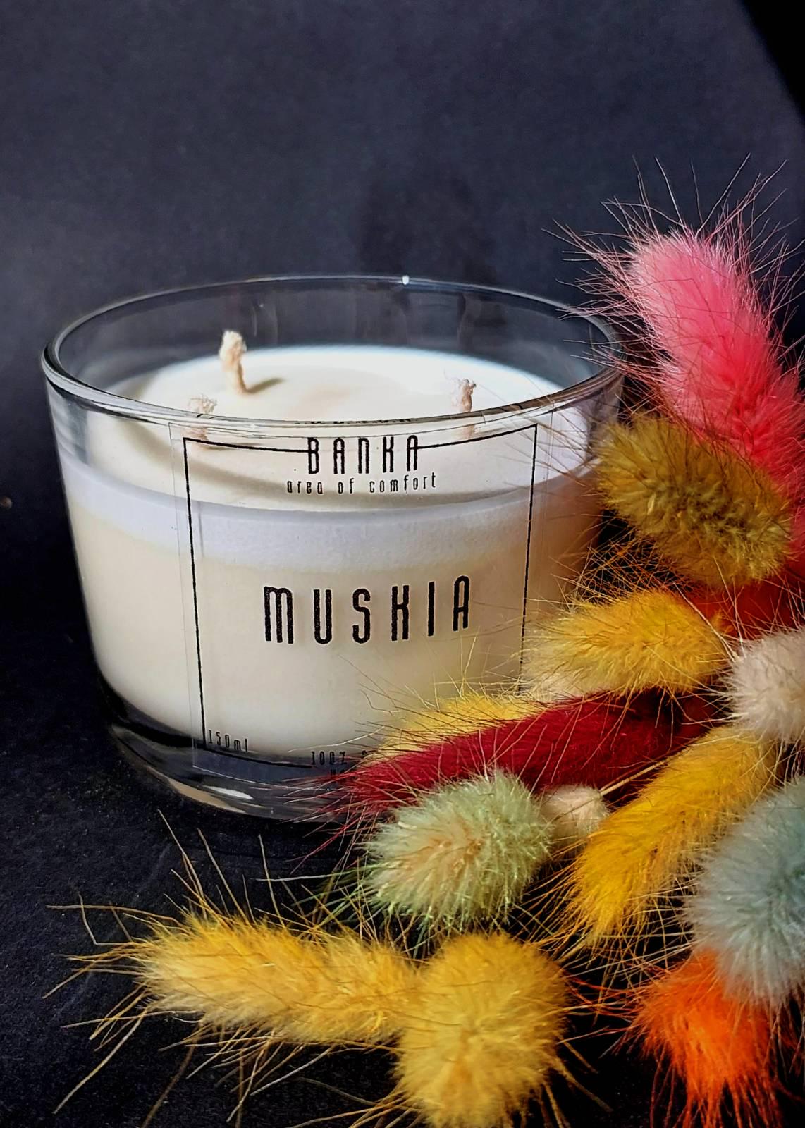 Ароматическая свеча Аромат Muskia Banka ТЗ (BK004)