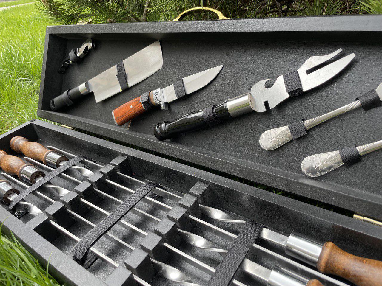 Набір шампурів Пікнік 16 у кейсі (10736588) - фото 3 Набір шампурів Пікнік 16 у кейсі (10736588) - фото 3