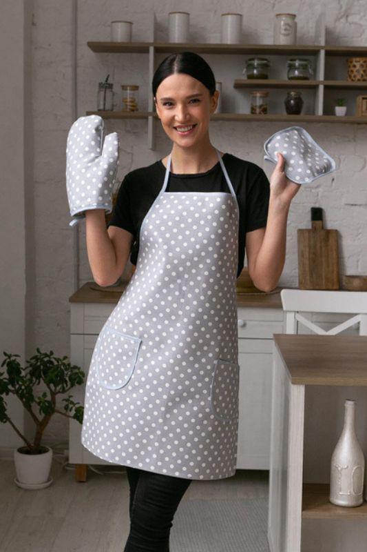 Набір кухонний водовідштовхувальний Носи Своє One size Світло-сірий​ (525-1)