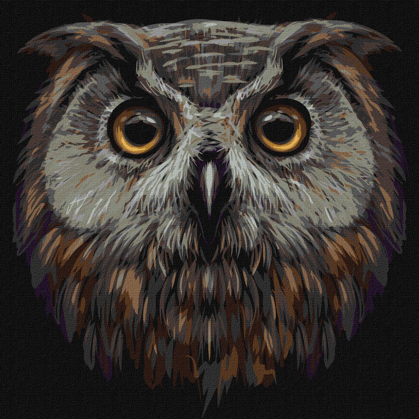 Картина за номерами Ideyka Птах мудрості кно4388 40x40 см (MTT-156795)