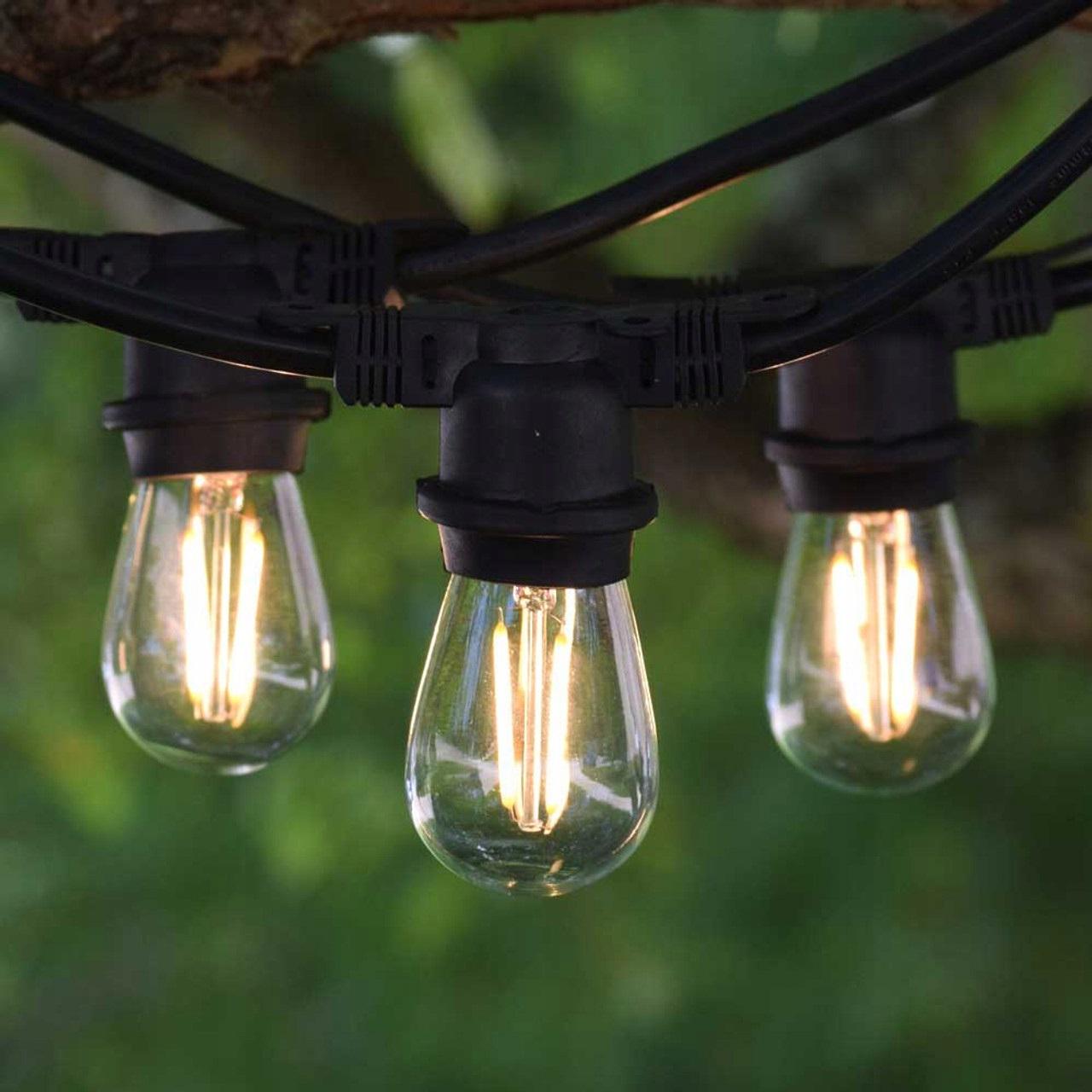 Гирлянда садовая 10м с ​​10 LED-лампами E27 прямая с возможностью соединения SuperLED