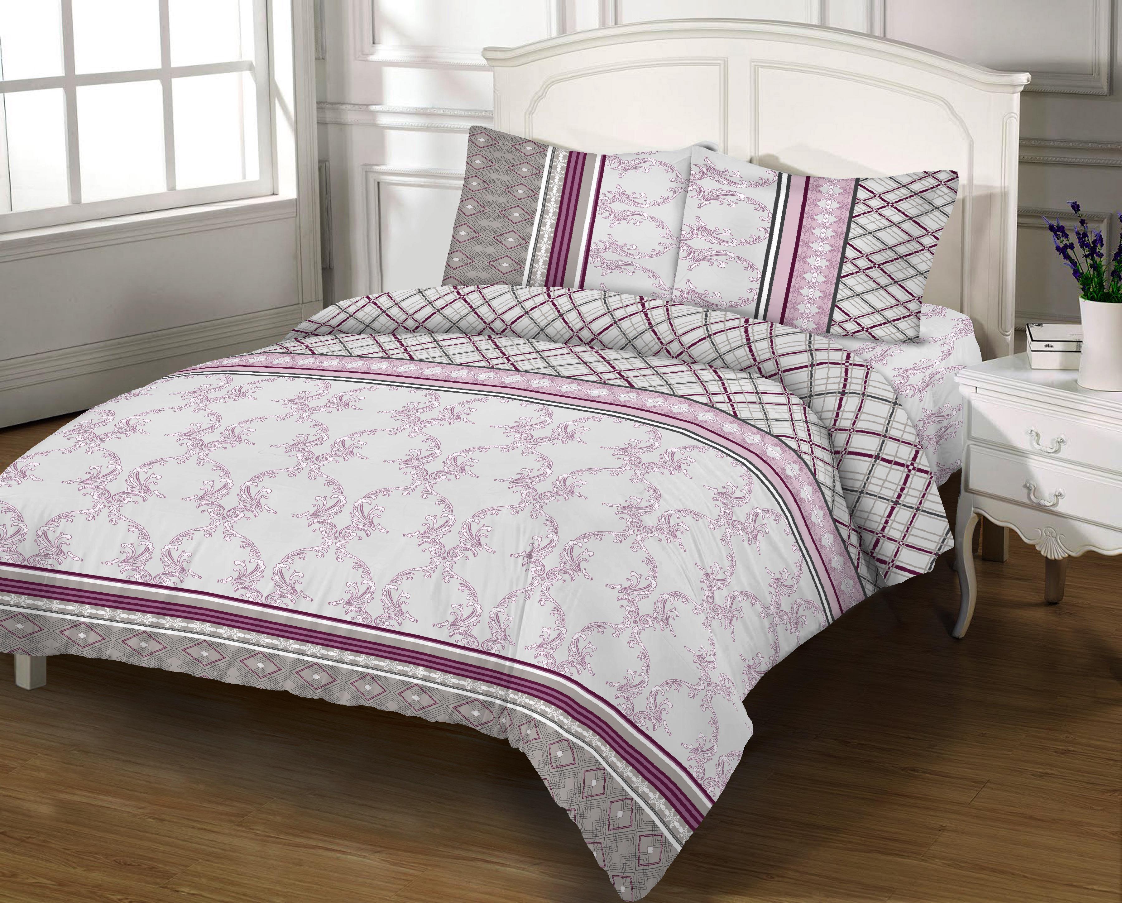 Комплект постельного белья Zastelli 13387 бязь евро 200х220 Серый