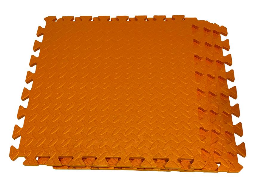 Пол мягкий-пазл EVA 500х500х10 мм Оранжевый (1994526669) - фото 5