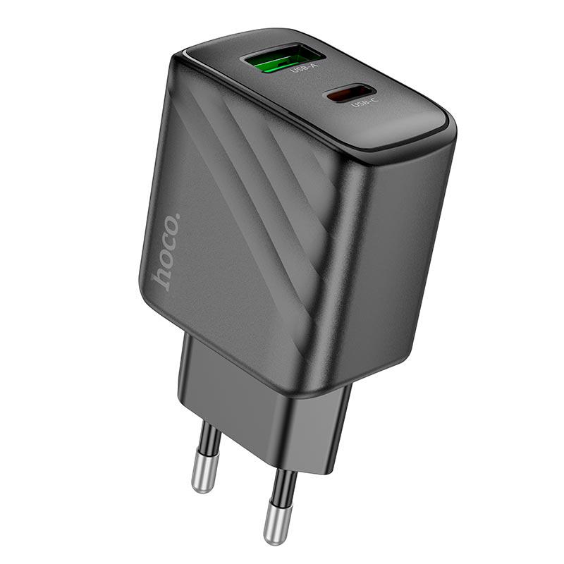 Зарядный сетевой адаптер Hoco CS23A USB Type-C 30W 3A Black - фото 2
