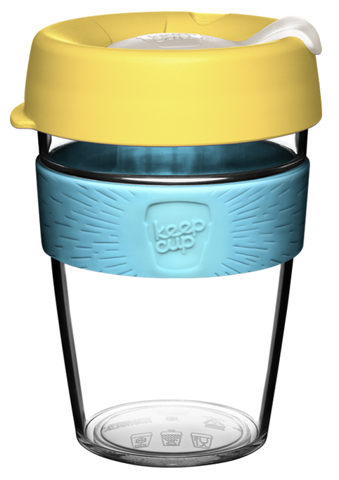 Чашка Clear Sunlight 340 мл Жовтий/Блакитний