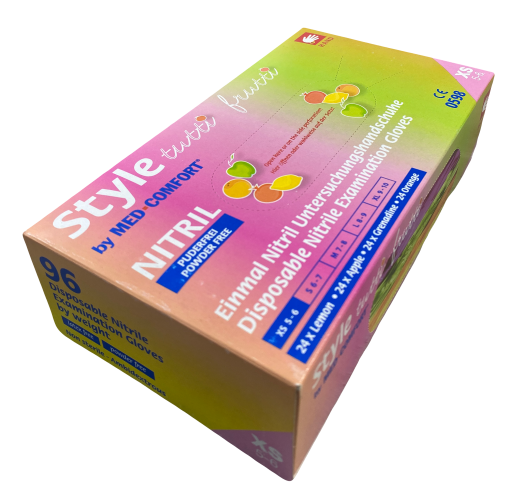 Перчатки AMPri Tutti-Frutti нитриловые XS 96 шт. (6-040501)