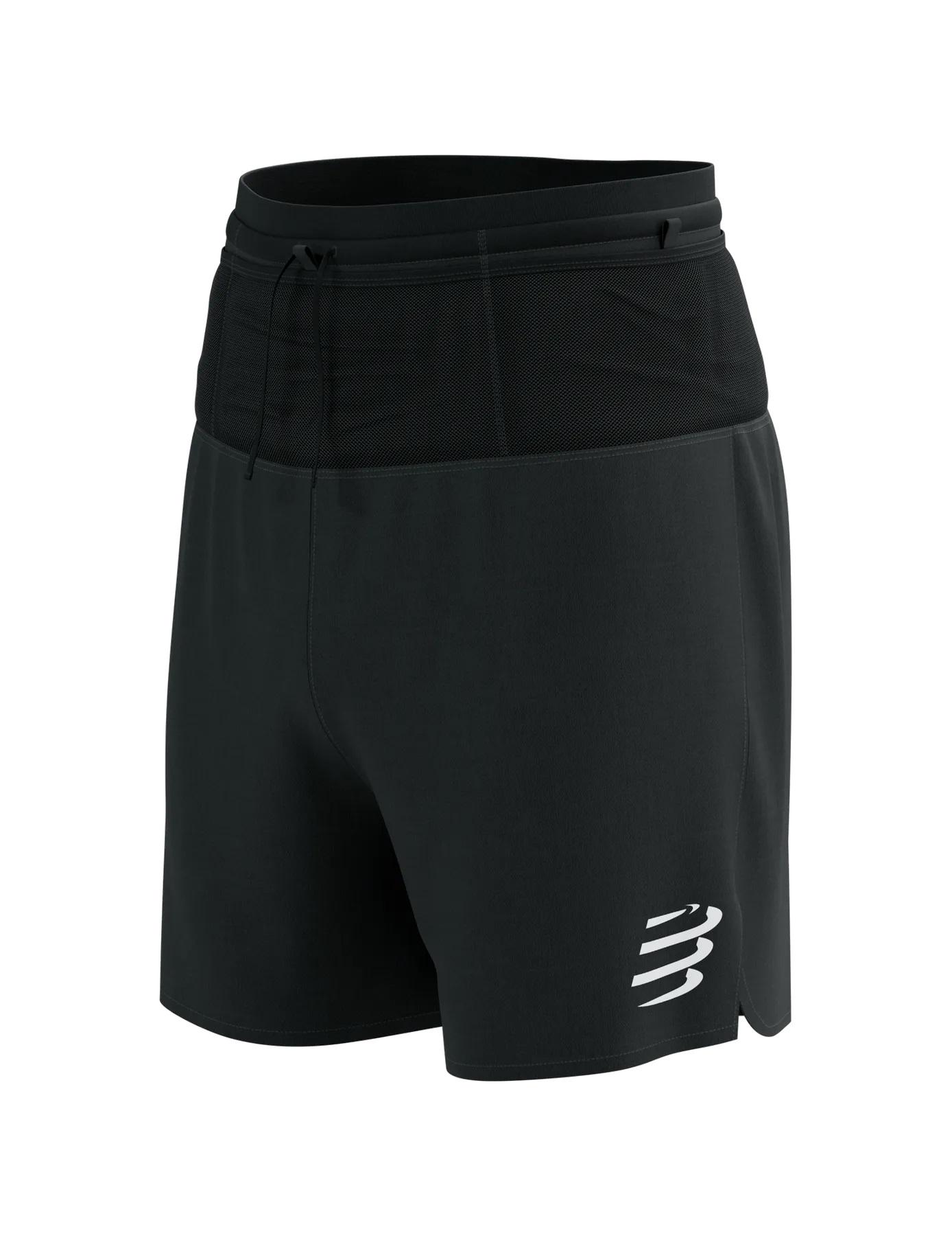 Шорты мужские Compressport Trail Racing 2в1 Short L Black (17539157)