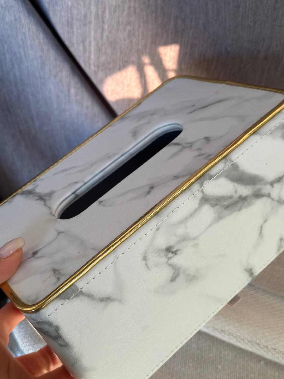 Салфетница YIWU HP-3-202 Мрамор из экокожи 25х13,5х10 см Белый - фото 5 Салфетница YIWU HP-3-202 Мрамор из экокожи 25х13,5х10 см Белый - фото 5