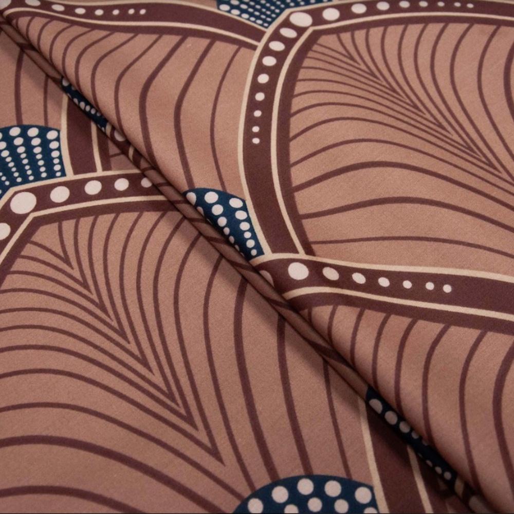 Ткань хлопок сатин S-167А Тадж-Махал Коричневый (19389)