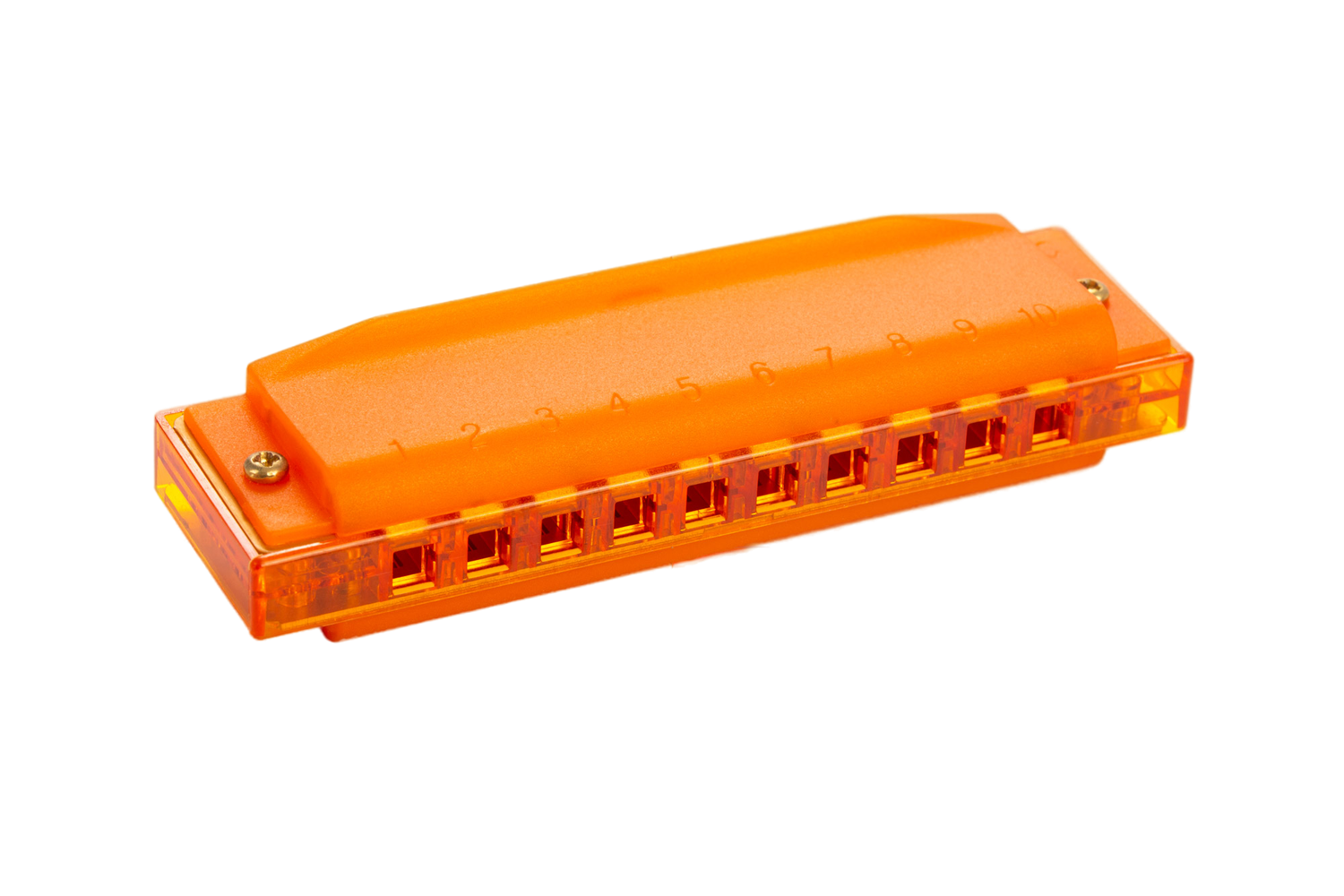 Губная гармошка Hohner Beginner Translucent Harp M5255 C-major Orange (128111) - фото 1