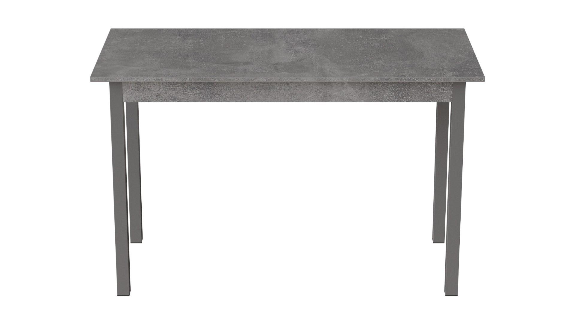 Обеденный стол Ferrum-decor Марио ДСП 16 мм 75x120x80 см Серый/Бетон (FRD-105589)