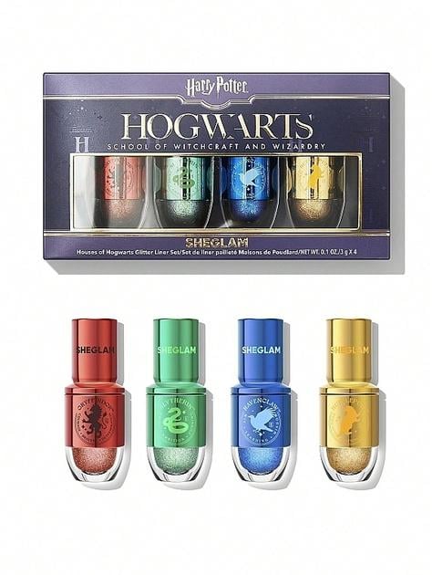Набор подарочный Sheglam Harry Potter House of Hogwarts 4 блестящие подводки/карандаш для глаз/подводка/4x3 г