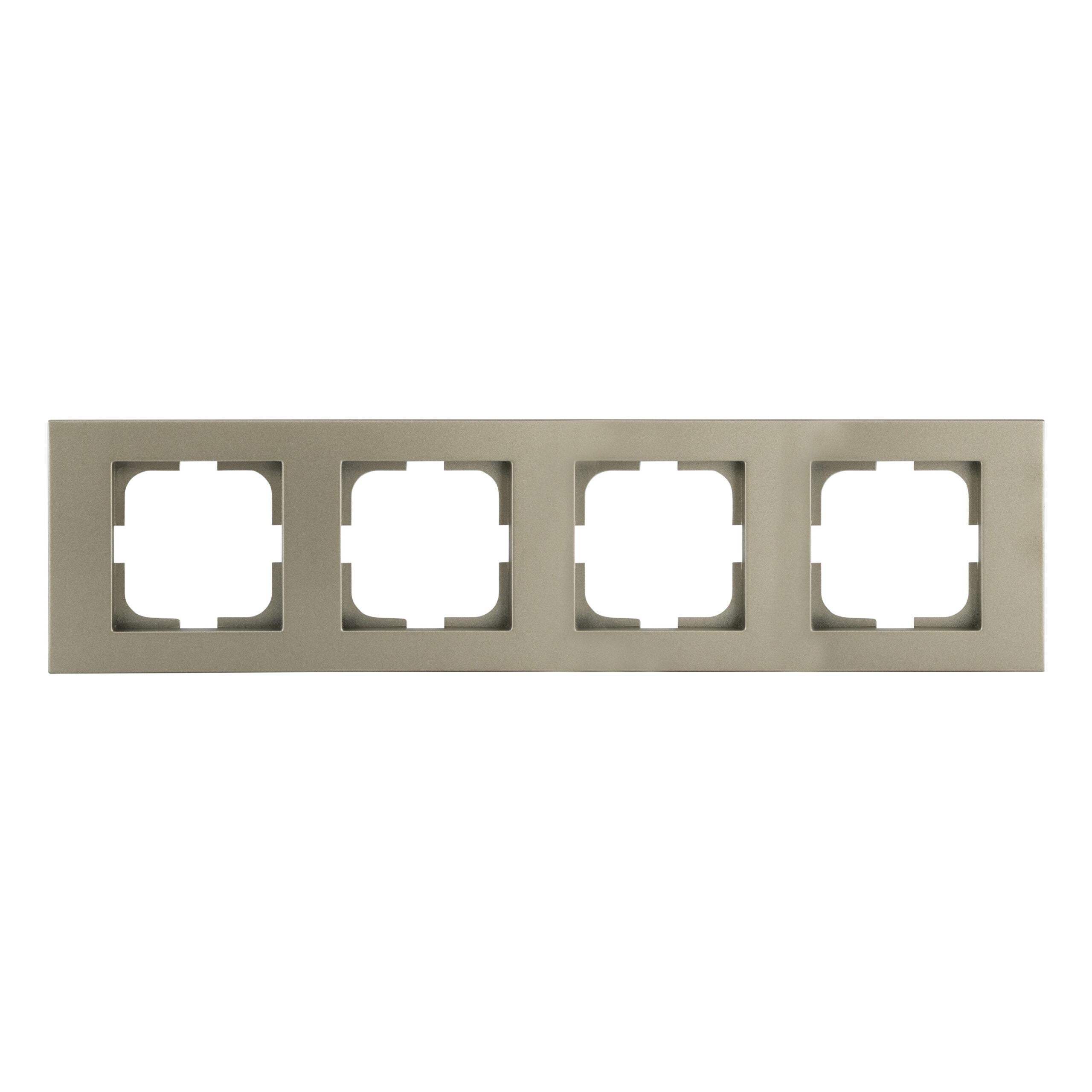 Рамка на 4 секции Grano Ovivo Electric Антрацит