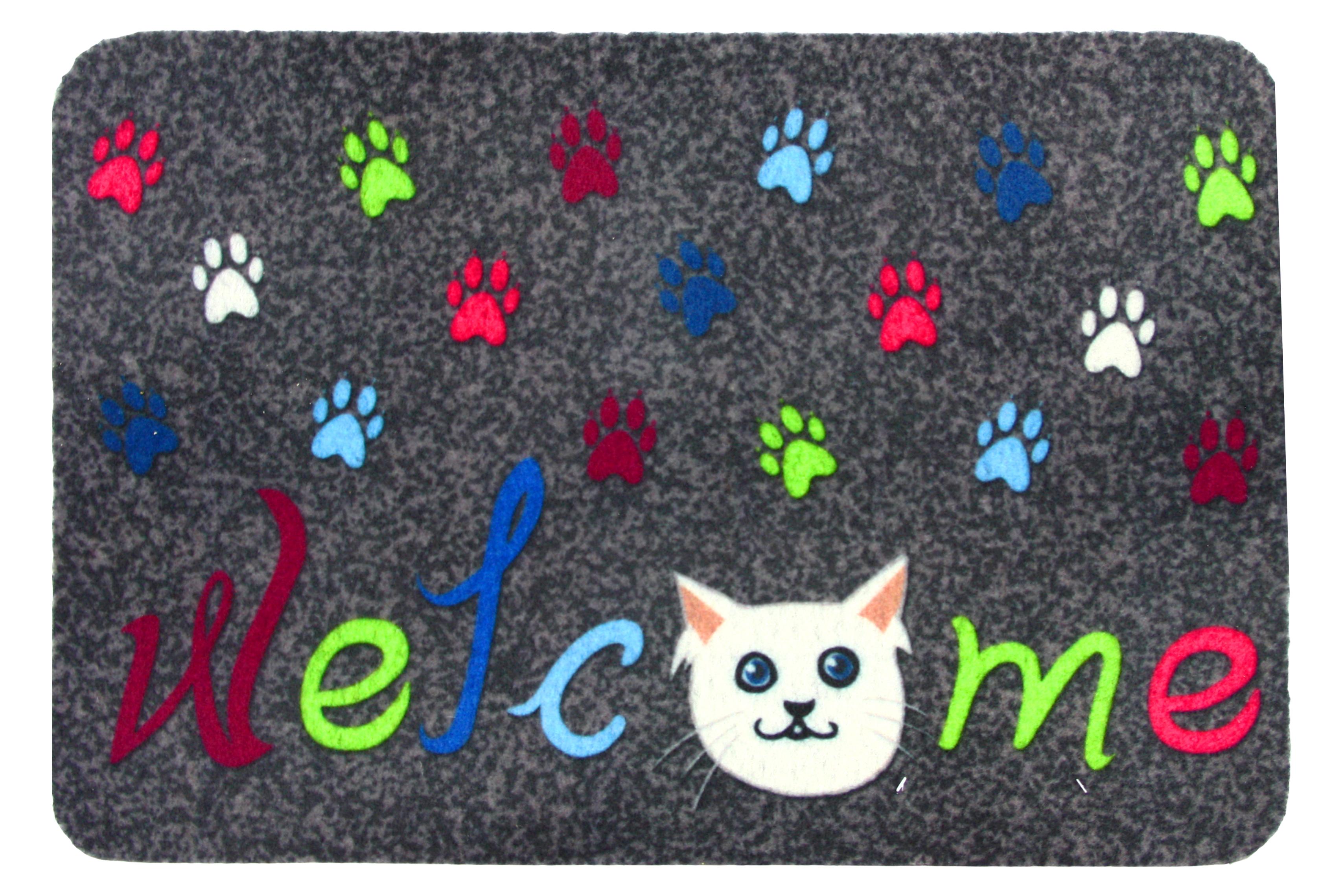 Коврик придверный Megan Gri Welcome Pati 40х60 см