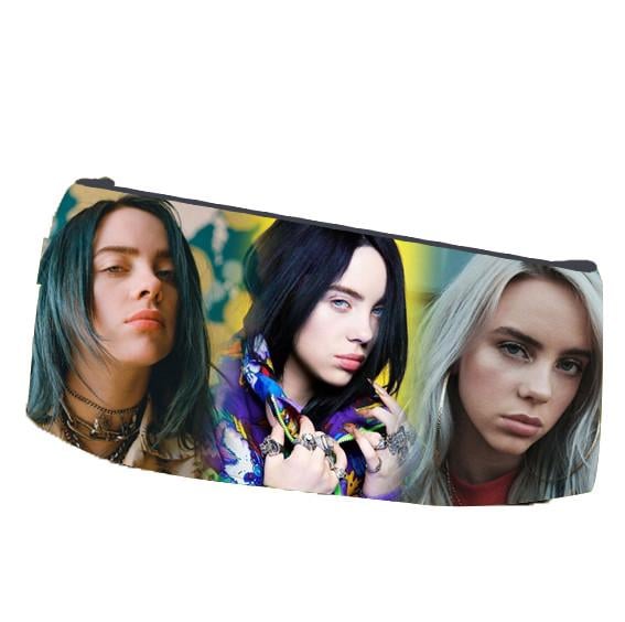 Пенал школьный Билли Айлиш Billie Eilish двухсторонний 22х11 см (pn_0040)