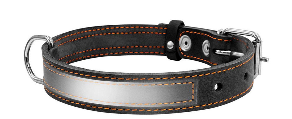 Ошейник CoLLaR светоотражающий Ш 35 мм Д 48-63 см Черный (Collar02981)