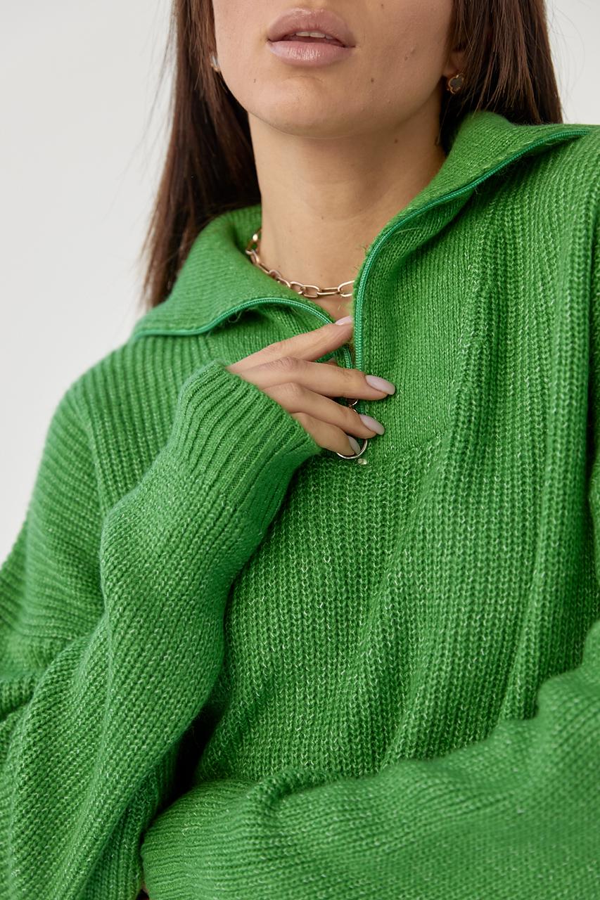 Туника оверсайз S Зеленый (9506289) - фото 4 Туника оверсайз S Зеленый (9506289) - фото 4