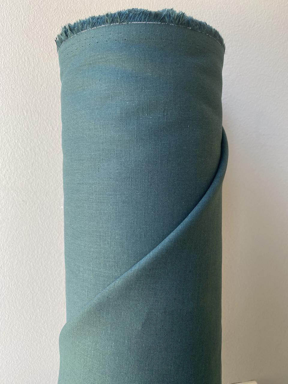 Ткань рубашечно-платьевая LINEN PLUS 56% льна и 44% хлопка 143 см 204/1330 Изумрудный - фото 4 Ткань рубашечно-платьевая LINEN PLUS 56% льна и 44% хлопка 143 см 204/1330 Изумрудный - фото 4