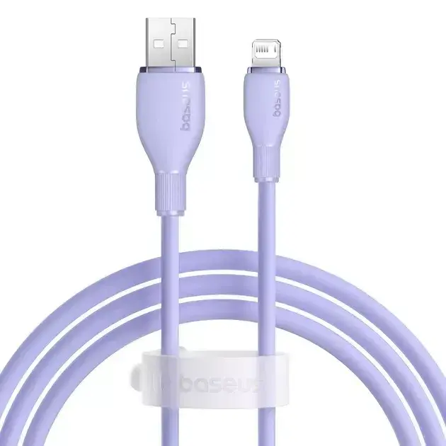 Кабель BASEUS Pudding Series Fast Charging Cable USB to Lightning P10355700511-01 2,4A 2 м 2 м Purple